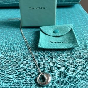 Tiffany & Co Elsa Peretti Circle of Life Sterling Silver Necklace.